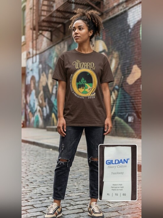 Gildan Other - Wizard Of Oz Martin Musical 2018 Brown T-SHIRT Size XL #noplacelikehome